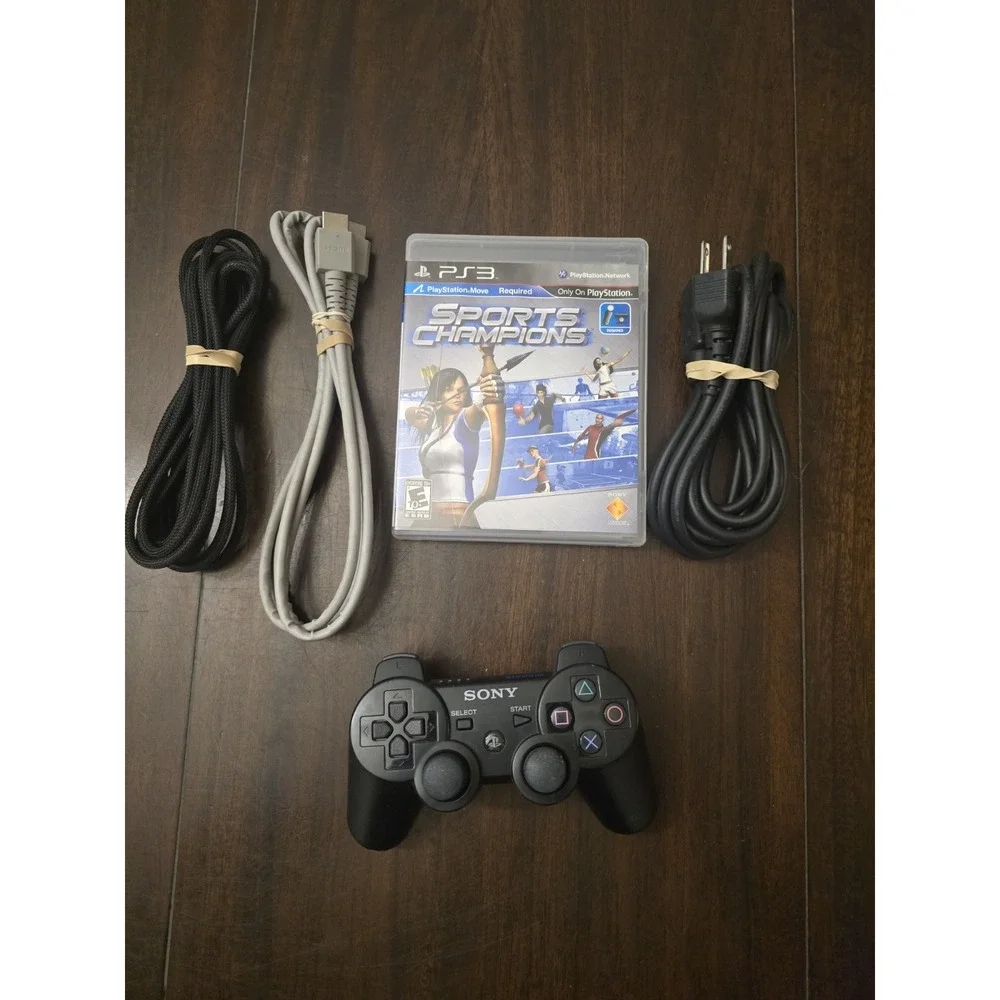 PS3 Sony PlayStation 3 Console & Controller Set CECHH00 Black 40GB Bundle